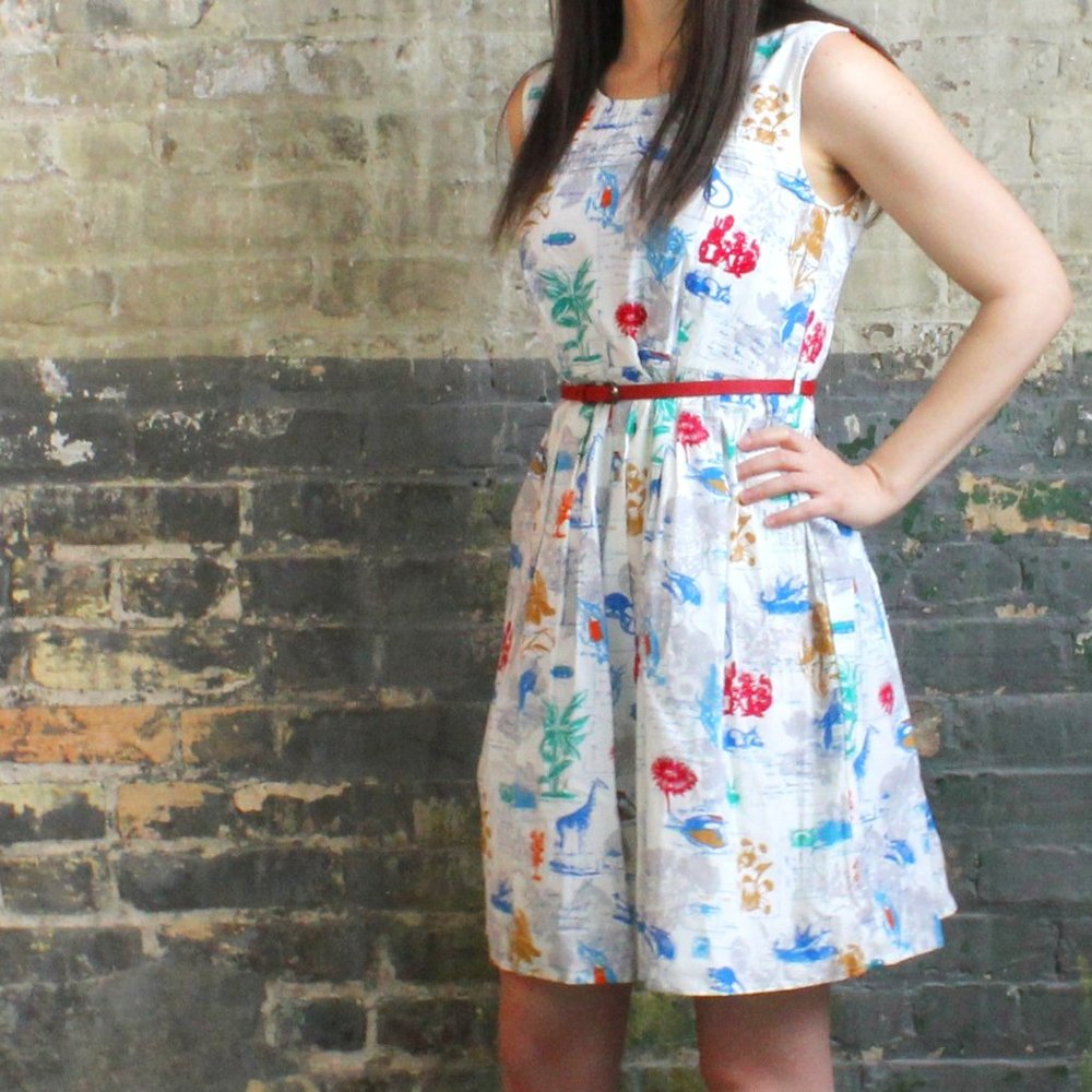 NWT Yumi Botanical Print Fit & Flare Dress